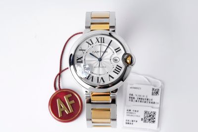 AF Factory Ballon Bleu de Cartier 42*13MM 316L Steel Two-tone Gold Bracelet White Watch